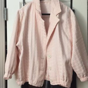 American apparel pink houndstooth jacket